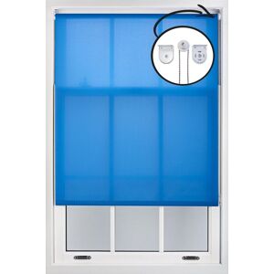 Furnished Blue Daylight Roller Blinds with Metal Fittings - Trimmable Window Shade Size: 170 cm width x 210 cm drop Blue 170 cm width x 210 cm drop Furnished Blue Daylight Roller Blinds with Metal Fittings - Trimmable Window Shade Size: 170 cm width x 210 cm drop Blue 170 cm width x 210 cm drop