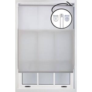 Furnished Grey Daylight Roller Blinds with Metal Fittings - Trimmable Window Shade Size: 115 cm width x 165 cm drop Grey 115 cm width x 165 cm drop Furnished Grey Daylight Roller Blinds with Metal Fittings - Trimmable Window Shade Size: 115 cm width x 165 cm drop Grey 115 cm width x 165 cm drop