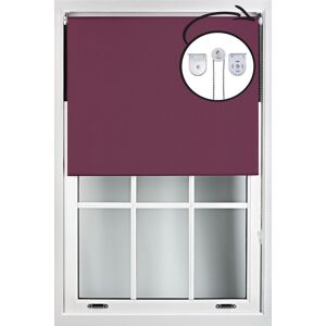 Furnished Aubergine Blue Blackout Roller Blinds with Metal Fittings - Trimmable Window Shade Size: 65 cm width x 210 cm drop Aubergine 65 cm width x 210 cm drop Furnished Aubergine Blue Blackout Roller Blinds with Metal Fittings - Trimmable Window Shade Size: 65 cm width x 210 cm drop Aubergine 65 cm width x 210 cm drop