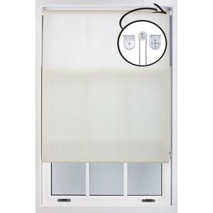 Furnished Cream Daylight Roller Blinds with Metal Fittings - Trimmable Window Shade Size: 160 cm width x 210 cm drop Cream 160 cm width x 210 cm drop Furnished Cream Daylight Roller Blinds with Metal Fittings - Trimmable Window Shade Size: 160 cm width x 210 cm drop Cream 160 cm width x 210 cm drop