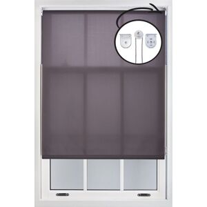 Furnished Dark Grey Daylight Roller Blinds with Metal Fittings - Trimmable Window Shade Size: 95 cm width x 210 cm drop Dark Grey 95 cm width x 210 cm drop Furnished Dark Grey Daylight Roller Blinds with Metal Fittings - Trimmable Window Shade Size: 95 cm width x 210 cm drop Dark Grey 95 cm width x 210 cm drop