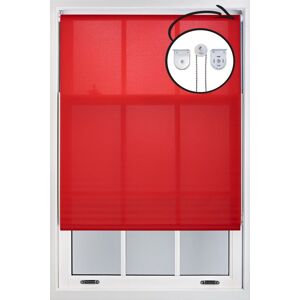 Furnished Red Daylight Roller Blinds with Metal Fittings - Trimmable Window Shade Size: 220 cm width x 210 cm drop Red 220 cm width x 210 cm drop Furnished Red Daylight Roller Blinds with Metal Fittings - Trimmable Window Shade Size: 220 cm width x 210 cm drop Red 220 cm width x 210 cm drop