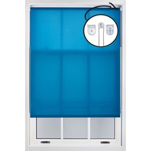 Furnished Teal Daylight Roller Blinds with Metal Fittings - Trimmable Window Shade Size: 120 cm width x 165 cm drop Teal 120 cm width x 165 cm drop Furnished Teal Daylight Roller Blinds with Metal Fittings - Trimmable Window Shade Size: 120 cm width x 165 cm drop Teal 120 cm width x 165 cm drop