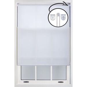 Furnished White Daylight Roller Blinds with Metal Fittings - Trimmable Window Shade Size: 155 cm width x 165 cm drop White 155 cm width x 165 cm drop Furnished White Daylight Roller Blinds with Metal Fittings - Trimmable Window Shade Size: 155 cm width x 165 cm drop White 155 cm width x 165 cm drop