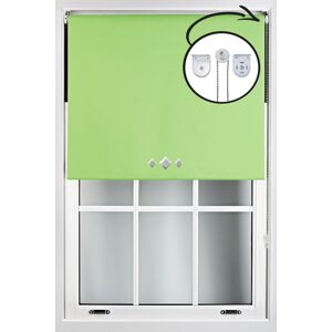 Furnished Lime Green Blackout Roller Blind with Triple Diamond Eyelets & Metal Fittings Size: 170 cm width x 165 cm drop Lime 170 cm width x 165 cm drop Furnished Lime Green Blackout Roller Blind with Triple Diamond Eyelets & Metal Fittings Size: 170 cm width x 165 cm drop Lime 170 cm width x 165 cm drop
