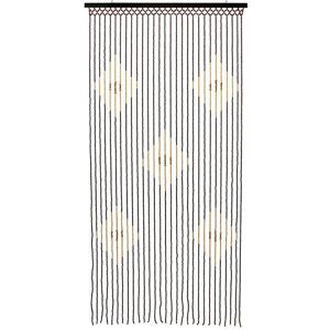 JVL Tuscany Beaded Door Curtain - Diamond in Light Brown Size: 90 cm width x 175 cm drop Light Brown 90 cm width x 175 cm drop JVL Tuscany Beaded Door Curtain - Diamond in Light Brown Size: 90 cm width x 175 cm drop Light Brown 90 cm width x 175 cm drop