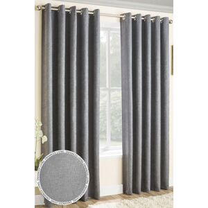 Enhanced Living 'Vogue' Grey Eyelet Thermal Noise Reducing Dim Out Curtains Pair Size: 117 cm width x 183 cm drop Grey 117 cm width x 183 cm drop Enhanced Living 'Vogue' Grey Eyelet Thermal Noise Reducing Dim Out Curtains Pair Size: 117 cm width x 183 cm drop Grey 117 cm width x 183 cm drop