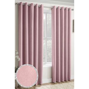 Enhanced Living 'Vogue' Pink Eyelet Thermal Noise Reducing Dim Out Curtains Pair Size: 117 cm width x 229 cm drop Pink 117 cm width x 229 cm drop Enhanced Living 'Vogue' Pink Eyelet Thermal Noise Reducing Dim Out Curtains Pair Size: 117 cm width x 229 cm drop Pink 117 cm width x 229 cm drop