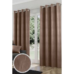 Enhanced Living 'Goodwood' Bronze - Thermal, Energy Saving, Dimout Eyelet Pair of Curtains with Wave Pattern Size: 117 cm width x 137 cm drop Brown 117 cm width x 137 cm drop Enhanced Living 'Goodwood' Bronze - Thermal, Energy Saving, Dimout Eyelet Pair of Curtains with Wave Pattern Size: 117 cm width x 137 cm drop Brown 117 cm width x 137 cm drop