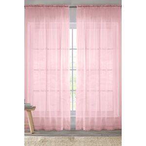 Enhanced Living Pink Sheer Voile Curtain Pair - Window Covering Enhanced Living Pink Sheer Voile Curtain Pair - Window Covering