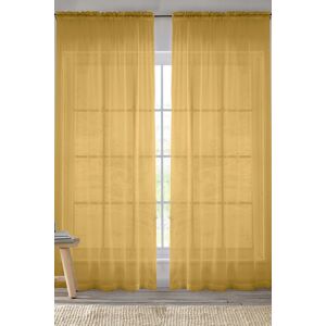 Enhanced Living - Plain Voile - Gold - Curtain Panel Enhanced Living - Plain Voile - Gold - Curtain Panel