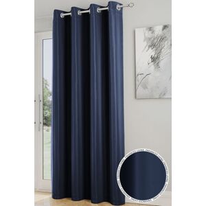 Enhanced Living 'Nightfall' Navy Plain Supersoft Thermal Blockout Single Eyelet Door Curtain Size: 168 cm width x 214 cm drop Navy 168 cm width x 214 cm drop Enhanced Living 'Nightfall' Navy Plain Supersoft Thermal Blockout Single Eyelet Door Curtain Size: 168 cm width x 214 cm drop Navy 168 cm width x 214 cm drop