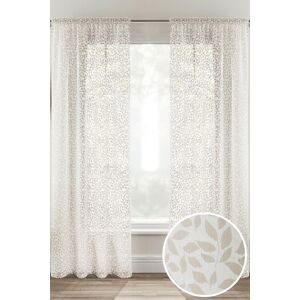 Tyrone Textiles Willow Leaf Print Linen-Look Voile Panel - Pair in Natural Size: 140 cm width x 183 cm drop Natural 140 cm width x 183 cm drop Tyrone Textiles Willow Leaf Print Linen-Look Voile Panel - Pair in Natural Size: 140 cm width x 183 cm drop Natural 140 cm width x 183 cm drop