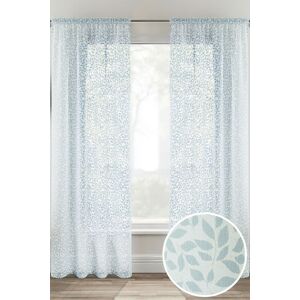 Tyrone Textiles Willow Leaf Print Linen-Look Voile Panel - Pair in Duck Egg Blue Size: 140 cm width x 183 cm drop Duck Egg Blue 140 cm width x 183 cm drop Tyrone Textiles Willow Leaf Print Linen-Look Voile Panel - Pair in Duck Egg Blue Size: 140 cm width x 183 cm drop Duck Egg Blue 140 cm width x 183 cm drop