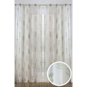 Tyrone Textiles Metallic Tree Print Linen look Voile Panels (Pair) with Rod Pocket Header in Green Size: 140 cm width x 137 cm drop Green 140 cm width x 137 cm drop Tyrone Textiles Metallic Tree Print Linen look Voile Panels (Pair) with Rod Pocket Header in Green Size: 140 cm width x 137 cm drop Green 140 cm width x 137 cm drop