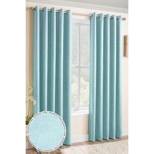 Enhanced Living Vogue' Sky Blue Eyelet Thermal Noise Reducing Dim Out Curtains Pair in Light Blue Size: 117 cm width x 229 cm drop Light Blue 117 cm width x 229 cm drop Enhanced Living Vogue' Sky Blue Eyelet Thermal Noise Reducing Dim Out Curtains Pair in Light Blue Size: 117 cm width x 229 cm drop Light Blue 117 cm width x 229 cm drop