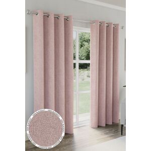 Enhanced Living Austin' Blush 100% Blackout, Thermal, Linen Look Pair of Eyelet Curtains in Pink Size: 229 cm width x 229 cm drop Pink 229 cm width x 229 cm drop Enhanced Living Austin' Blush 100% Blackout, Thermal, Linen Look Pair of Eyelet Curtains in Pink Size: 229 cm width x 229 cm drop Pink 229 cm width x 229 cm drop