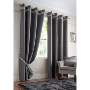 Luxury Living Palace Diamante Ring Top Blackout Curtains in Silver Size: 229 cm width x 229 cm drop Silver 229 cm width x 229 cm drop Luxury Living Palace Diamante Ring Top Blackout Curtains in Silver Size: 229 cm width x 229 cm drop Silver 229 cm width x 229 cm drop