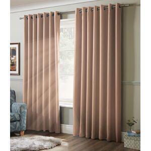 Luxury Living Plain Blackout Ring top Curtains in Pink Size: 168 cm width x 137 cm drop Pink 168 cm width x 137 cm drop Luxury Living Plain Blackout Ring top Curtains in Pink Size: 168 cm width x 137 cm drop Pink 168 cm width x 137 cm drop