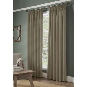 Luxury Living Pencil Pleat Blackout Curtains in Beige Size: 117 cm width x 183 cm drop Beige 117 cm width x 183 cm drop Luxury Living Pencil Pleat Blackout Curtains in Beige Size: 117 cm width x 183 cm drop Beige 117 cm width x 183 cm drop