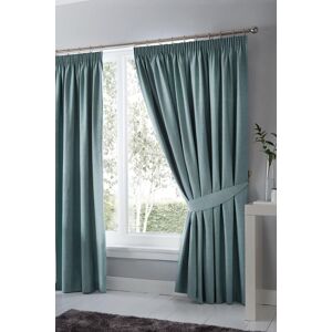 Fusion 'Dijon' Thermal & Blackout Fully Lined Pencil Pleat Curtains in Duck Egg Blue Size: 117 cm width x 137 cm drop Duck Egg Blue 117 cm width x 137 cm drop Fusion 'Dijon' Thermal & Blackout Fully Lined Pencil Pleat Curtains in Duck Egg Blue Size: 117 cm width x 137 cm drop Duck Egg Blue 117 cm width x 137 cm drop