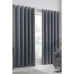 Fusion Strata Charcoal Triple-Woven Dimout Curtains - Curtains Fusion Strata Charcoal Triple-Woven Dimout Curtains - Curtains