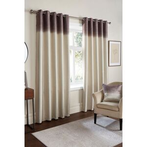 Fusion 'Ombre Strata' Dim Out Pair of Eyelet Curtains in Chocolate Size: 229 cm width x 229 cm drop Chocolate 229 cm width x 229 cm drop Fusion 'Ombre Strata' Dim Out Pair of Eyelet Curtains in Chocolate Size: 229 cm width x 229 cm drop Chocolate 229 cm width x 229 cm drop