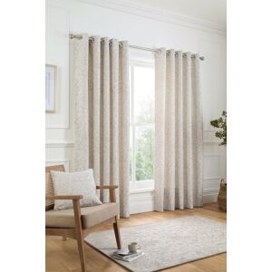 Curtina 'Marple' Woven Jacquard Thermal Pair of Eyelet Curtains in Natural Size: 168 cm width x 183 cm drop Natural 168 cm width x 183 cm drop Curtina 'Marple' Woven Jacquard Thermal Pair of Eyelet Curtains in Natural Size: 168 cm width x 183 cm drop Natural 168 cm width x 183 cm drop