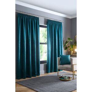 Fusion 'Galaxy' Pair of Light Reducing Thermal Effect Pencil Pleat Curtains in Dark Green Size: 117 cm width x 183 cm drop Dark Green 117 cm width x 183 cm drop Fusion 'Galaxy' Pair of Light Reducing Thermal Effect Pencil Pleat Curtains in Dark Green Size: 117 cm width x 183 cm drop Dark Green 117 cm width x 183 cm drop