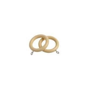 New Edge Blinds Pack of 8 Wooden Curtain Pole Ring Hooks with Eyes in Cream Cream New Edge Blinds Pack of 8 Wooden Curtain Pole Ring Hooks with Eyes in Cream Cream