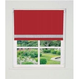 New Edge Blinds Straight Diamante Edge Border Blackout Roller Blind 165cm Drop in Red Size: 50 cm width x 165 cm drop Red 50 cm width x 165 cm drop New Edge Blinds Straight Diamante Edge Border Blackout Roller Blind 165cm Drop in Red Size: 50 cm width x 165 cm drop Red 50 cm width x 165 cm drop