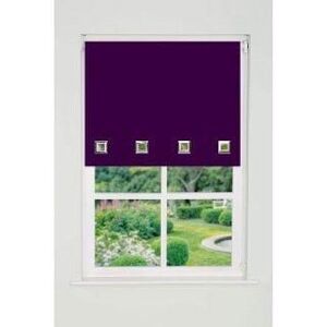 New Edge Blinds Square Eyelet Edge Roller Blind 165cm Drop Aubergine in Purple Size: 160 cm width x 165 cm drop Purple 160 cm width x 165 cm drop New Edge Blinds Square Eyelet Edge Roller Blind 165cm Drop Aubergine in Purple Size: 160 cm width x 165 cm drop Purple 160 cm width x 165 cm drop