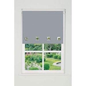 New Edge Blinds Square Eyelet Edge Roller Blind 165cm Drop Light Grey Size: 180 cm width x 165 cm drop Grey 180 cm width x 165 cm drop New Edge Blinds Square Eyelet Edge Roller Blind 165cm Drop Light Grey Size: 180 cm width x 165 cm drop Grey 180 cm width x 165 cm drop
