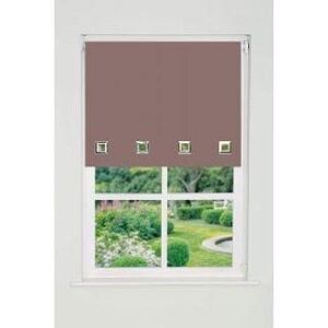 New Edge Blinds Square Eyelet Edge Roller Blind 165cm Drop Brown Size: 115 cm width x 165 cm drop Brown 115 cm width x 165 cm drop New Edge Blinds Square Eyelet Edge Roller Blind 165cm Drop Brown Size: 115 cm width x 165 cm drop Brown 115 cm width x 165 cm drop