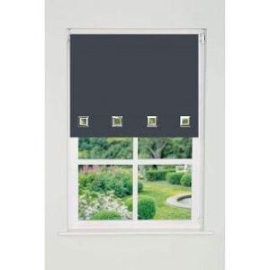 New Edge Blinds Square Eyelet Edge Roller Blind 165cm Drop Slate Grey Size: 140 cm width x 165 cm drop Grey 140 cm width x 165 cm drop New Edge Blinds Square Eyelet Edge Roller Blind 165cm Drop Slate Grey Size: 140 cm width x 165 cm drop Grey 140 cm width x 165 cm drop