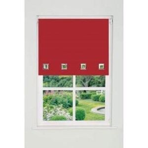 New Edge Blinds Square Eyelet Edge Roller Blind 165cm Drop Red Size: 115 cm width x 165 cm drop Red 115 cm width x 165 cm drop New Edge Blinds Square Eyelet Edge Roller Blind 165cm Drop Red Size: 115 cm width x 165 cm drop Red 115 cm width x 165 cm drop