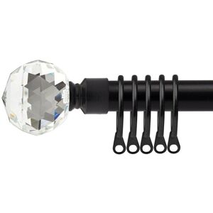 New Edge Blinds 16-19mm Cristalla Extendable Durable Metal Curtain Pole Set in Jet Black Size: 170 cm - 300 cm Jet Black 170 cm - 300 cm New Edge Blinds 16-19mm Cristalla Extendable Durable Metal Curtain Pole Set in Jet Black Size: 170 cm - 300 cm Jet Black 170 cm - 300 cm