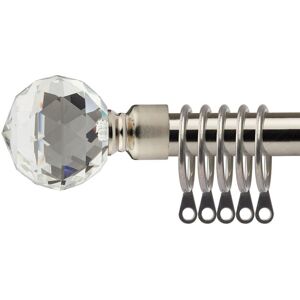 New Edge Blinds 16-19mm Cristalla Extendable Durable Metal Curtain Pole Set in Silver Size: 170 cm - 300 cm Silver 170 cm - 300 cm New Edge Blinds 16-19mm Cristalla Extendable Durable Metal Curtain Pole Set in Silver Size: 170 cm - 300 cm Silver 170 cm - 300 cm