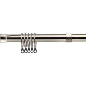 New Edge Blinds 16-19mm Fenton Extendable Durable Metal Curtain Pole Set in Silver Size: 120 cm - 210 cm Silver 120 cm - 210 cm New Edge Blinds 16-19mm Fenton Extendable Durable Metal Curtain Pole Set in Silver Size: 120 cm - 210 cm Silver 120 cm - 210 cm