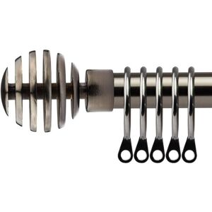 New Edge Blinds 16-19mm Geneva Extendable Durable Metal Curtain Pole Set in Charcoal Size: 170 cm - 300 cm Charcoal 170 cm - 300 cm New Edge Blinds 16-19mm Geneva Extendable Durable Metal Curtain Pole Set in Charcoal Size: 170 cm - 300 cm Charcoal 170 cm - 300 cm