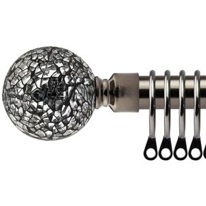 New Edge Blinds 16-19mm Mirrored Extendable Durable Metal Curtain Pole Set in Charcoal Size: 120 cm - 210 cm Charcoal 120 cm - 210 cm New Edge Blinds 16-19mm Mirrored Extendable Durable Metal Curtain Pole Set in Charcoal Size: 120 cm - 210 cm Charcoal 120 cm - 210 cm