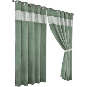 New Edge Blinds Diamante Blackout Eyelet Curtains in Black, 167cm x 228cm in Light Green Size: 167 cm width x 228 cm drop Light Green 167 cm width x 228 cm drop New Edge Blinds Diamante Blackout Eyelet Curtains in Black, 167cm x 228cm in Light Green Size: 167 cm width x 228 cm drop Light Green 167 cm width x 228 cm drop
