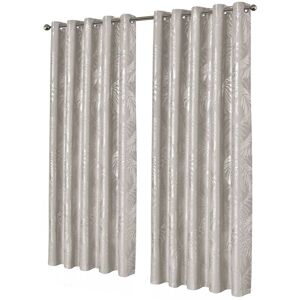 New Edge Blinds Leaf Sparkle Blackout Curtains in Silver, 228cm x 228cm in Light Beige Size: 167 cm width x 228 cm drop Light Beige 167 cm width x 228 cm drop New Edge Blinds Leaf Sparkle Blackout Curtains in Silver, 228cm x 228cm in Light Beige Size: 167 cm width x 228 cm drop Light Beige 167 cm width x 228 cm drop