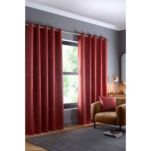 Fusion Terracotta Dim-out Eyelet Curtains - Curtains Fusion Terracotta Dim-out Eyelet Curtains - Curtains
