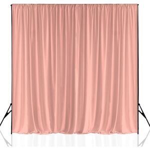 Neel Blue 3x3 Metres Spandex Backdrop Curtain, Wrinkle-Free Polyester Fabric Backdrop Panel in Rose Gold Rose Gold Neel Blue 3x3 Metres Spandex Backdrop Curtain, Wrinkle-Free Polyester Fabric Backdrop Panel in Rose Gold Rose Gold