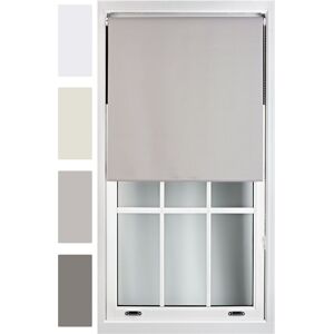 Furnished Roller Blind 100% Blackout Fabric Privacy Window Blinds in Grey Size: 95 cm width x 165 cm drop Grey 95 cm width x 165 cm drop Furnished Roller Blind 100% Blackout Fabric Privacy Window Blinds in Grey Size: 95 cm width x 165 cm drop Grey 95 cm width x 165 cm drop