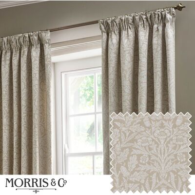 William Morris Acorn Tonal Jacquard Curtains - Curtain William Morris Acorn Tonal Jacquard Curtains - Curtain