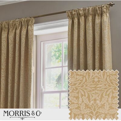 William Morris Acorn Tonal Jacquard Curtains - Curtains William Morris Acorn Tonal Jacquard Curtains - Curtains