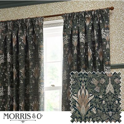 William Morris Morris & Co. - Snakeshead Jacquard - Indigo - Curtains William Morris Morris & Co. - Snakeshead Jacquard - Indigo - Curtains