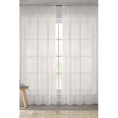 Enhanced Living Crystal voile panel - 145cm width - Curtain Panel Enhanced Living Crystal voile panel - 145cm width - Curtain Panel